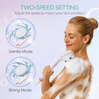 Electric Long Handle Body Brush for Shower and Exfoliation