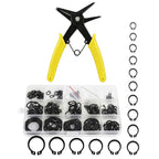 2-in-1 Dual-Purpose Circlip Pliers with 225-Piece Retaining Ring Set