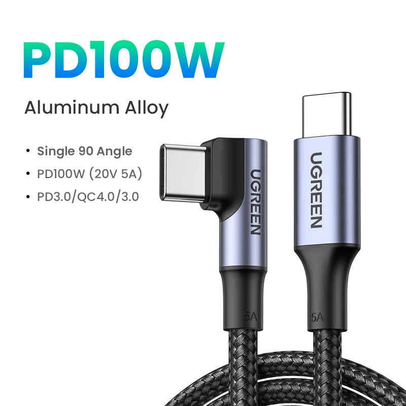 100W USB-C to USB-C Fast Charging and Data Sync Cable