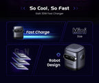 30W GaN USB-C Robot Fast Charger for Smartphones and Tablets
