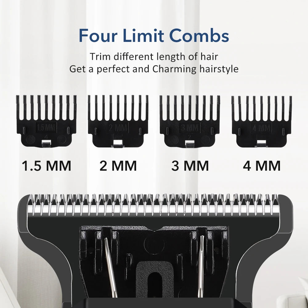 Professional Cordless Hair Trimmer and Grooming Clipper