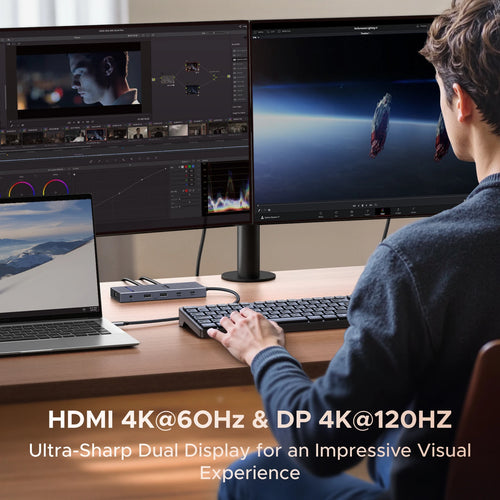 11-in-1 USB-C Docking Station with 4K 120Hz Display and 100W PD