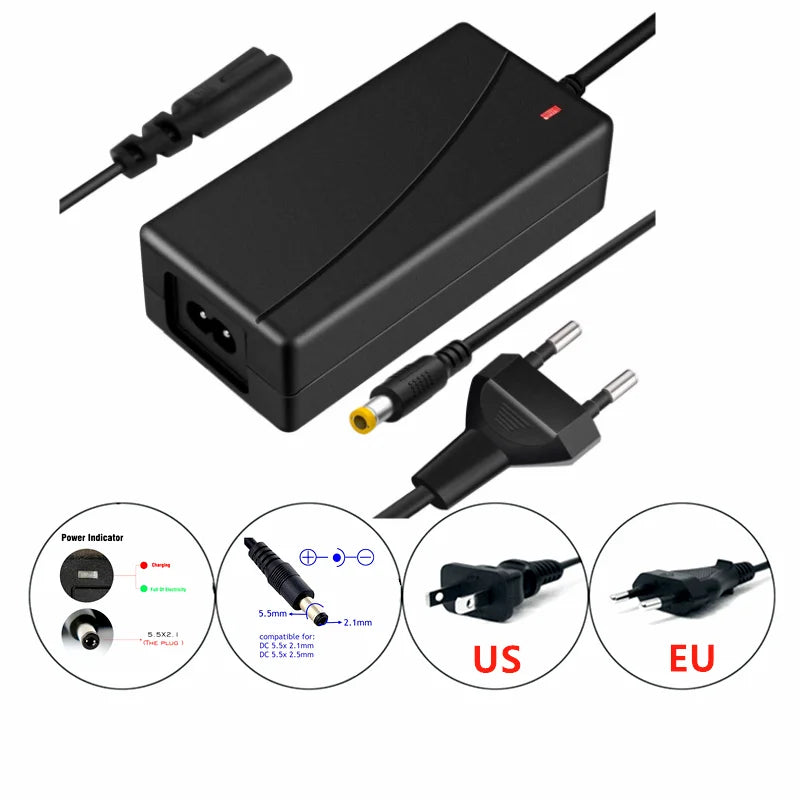 48V 50Ah Rechargeable Lithium-Ion Battery Pack with Charger