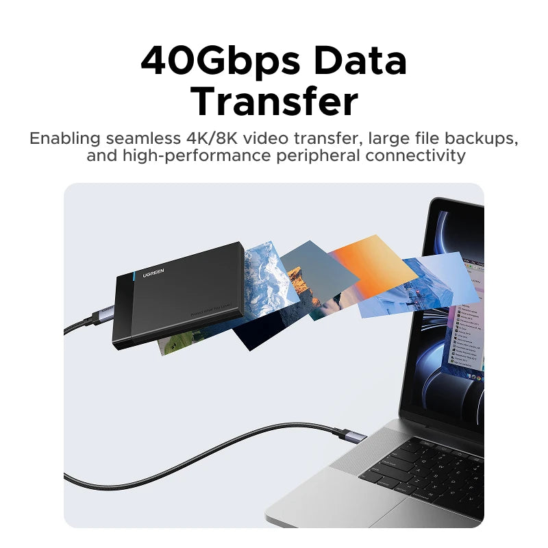 USB4 240W Fast Charging and 40Gbps Data Sync Cable