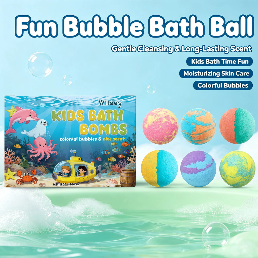 Moisturizing Fizzy Bath Bombs for Kids