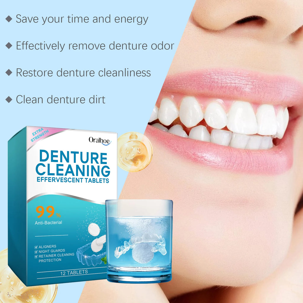 Effervescent Denture and Retainer Cleaning Tablets