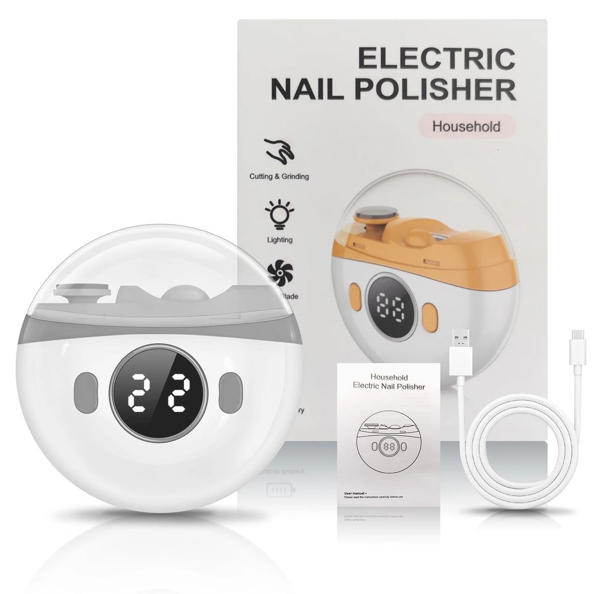 Electric Automatic Nail Trimmer and Polisher