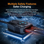 54W Motorcycle Dual Port USB Charger with Bluetooth Remote