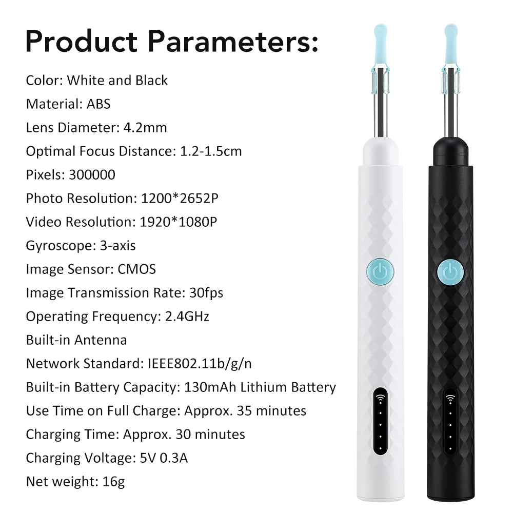 Visual Ear Wax Removal Tool with HD Camera