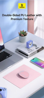 Waterproof PU Leather Desk Mouse Pad for Office and Gaming