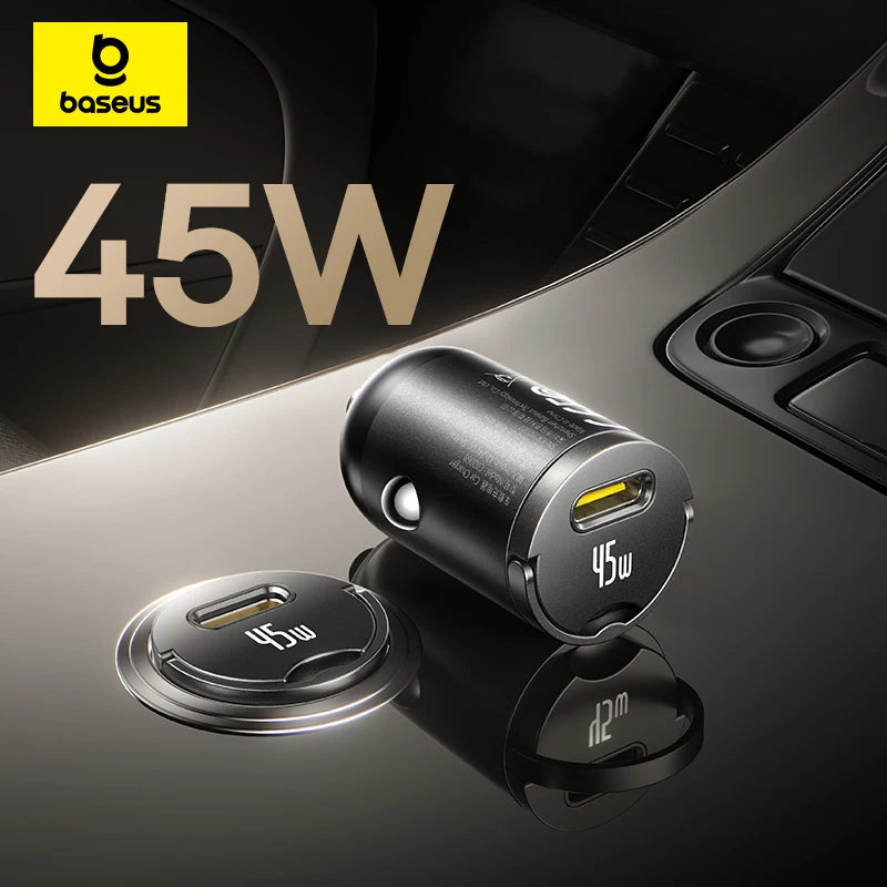 45W USB-C Fast Car Charger for Smartphones and Tablets - 1