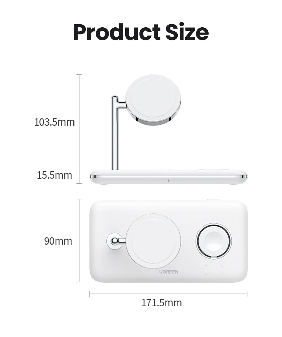 3-in-1 Magnetic Wireless Charging Station for iPhone and Apple Watch - 23