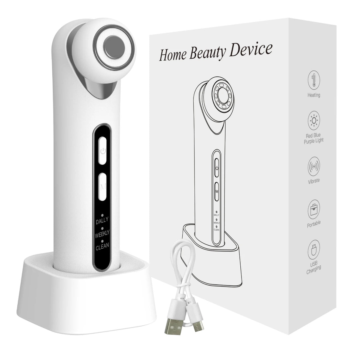 LED Photon Eye Facial Massager and Lifting Wand