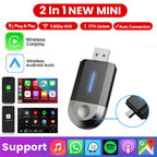 2 in 1 Wireless CarPlay and Android Auto Adapter Bluetooth 5.3 WiFi