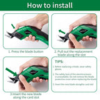 Replacement Cutting Heads for Electric Scissors
