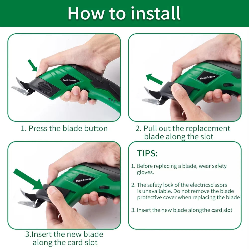 Replacement Cutting Heads for Electric Scissors - 5