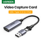 4K HDMI to USB-C Video Capture Card for Live Streaming and Recording