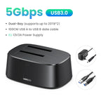 Dual Bay Hard Drive Docking Station for 2.5/3.5 Inch SATA SSD HDD