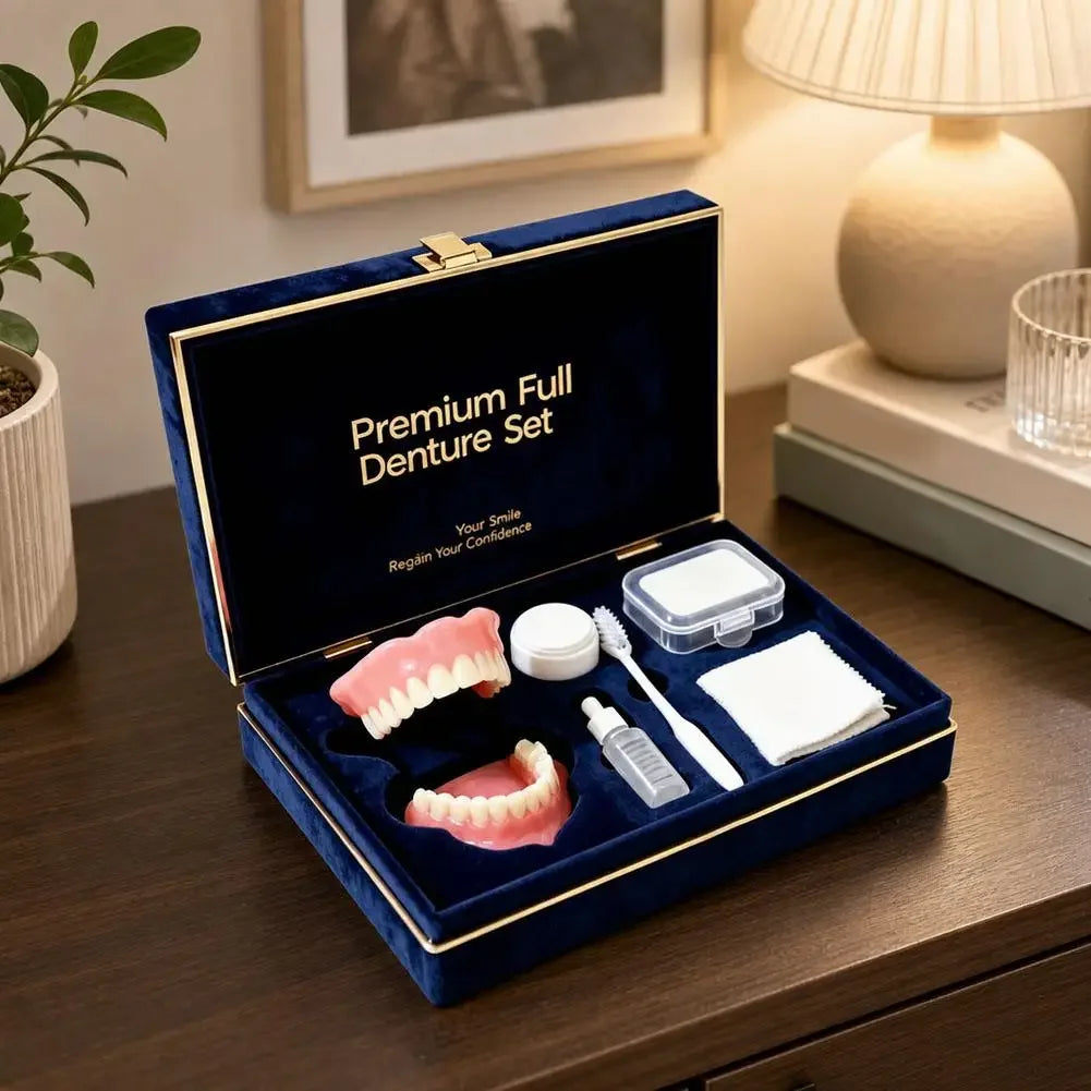 Instant Smile Full Mouth Denture Set for Men and Women