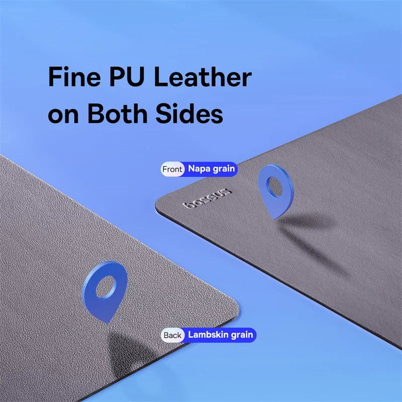 Waterproof PU Leather Desk Mouse Pad for Office and Gaming