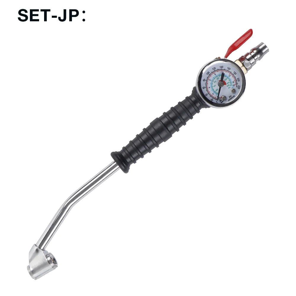 Heavy-Duty Tire Inflator with Pressure Gauge 0-220 PSI - 8