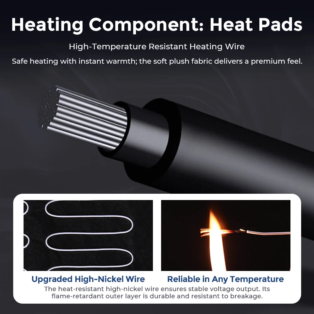 Heated Faux Lambswool Car Seat Cushion for Winter
