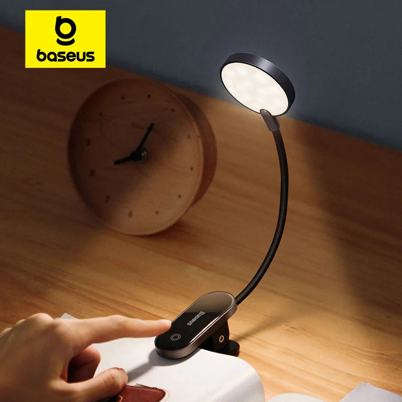 Rechargeable LED Clip-On Reading Lamp with Adjustable Brightness
