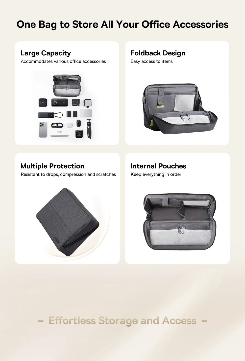 Portable Digital Electronics Travel Organizer Case - 8
