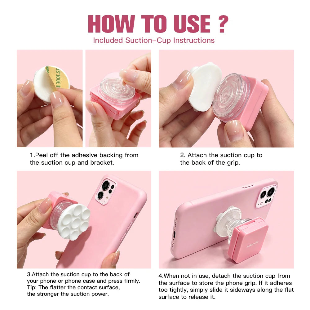 2-in-1 Matte Pressed Powder and Phone Grip with Mirror