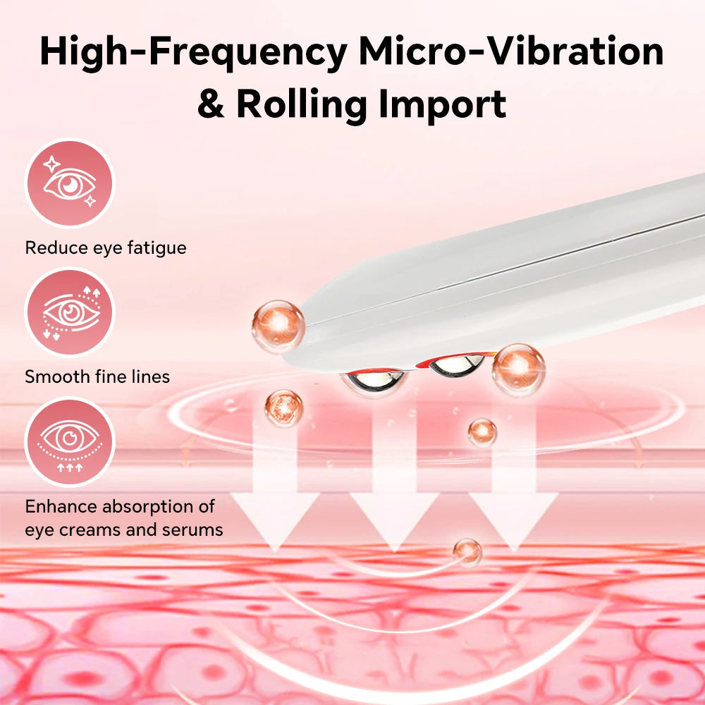 Vibration Eye Massager with Cooling Roller Balls
