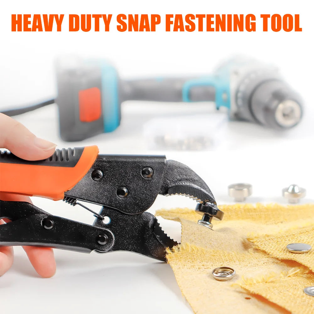 Heavy Duty Snap Fastener Installation Pliers for Canvas and Leather