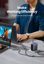 100W 2-in-1 USB-C Fast Charging Cable