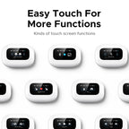 Wireless Open-Ear Bluetooth 5.4 Earbuds with Smart LCD Charging Case