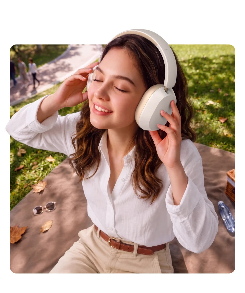 Wireless Noise Canceling Over-Ear Headphones with 112H Battery