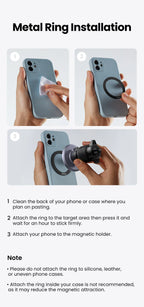 Magnetic Air Vent Car Phone Mount for Smartphones