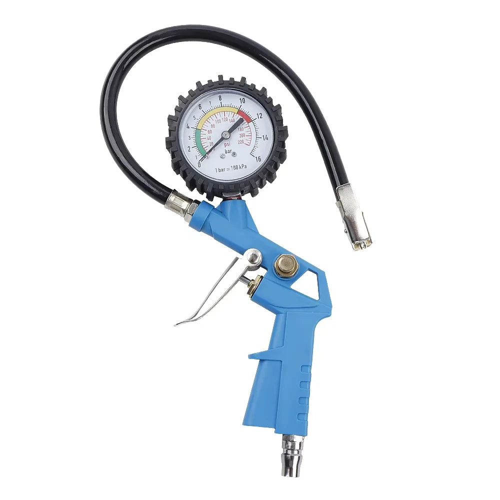 3-in-1 Tire Pressure Gauge and Inflator for Car and Motorcycle - 14