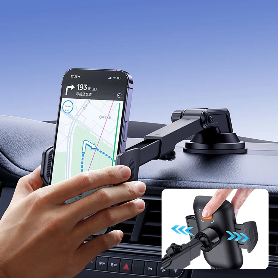 Adjustable Suction Cup Car Phone Holder for Dashboard and Windshield - 16