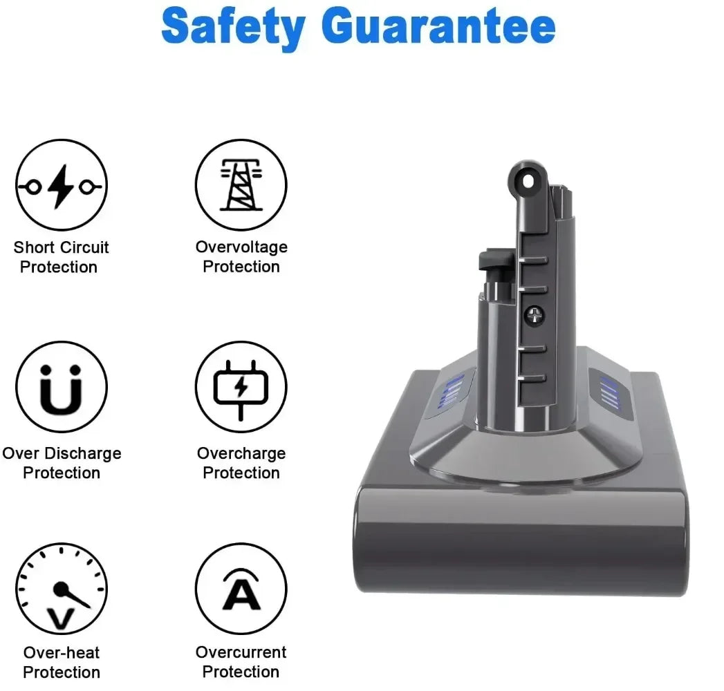 Replacement Battery for Cordless Vacuum Cleaners - 5