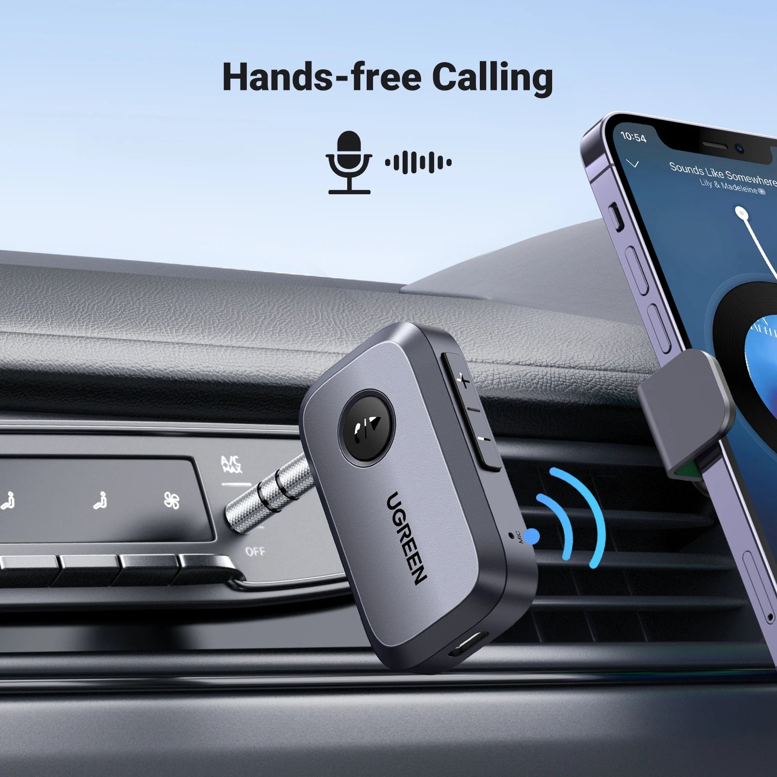 Bluetooth 5.3 Car Audio Receiver with 3.5mm Aux Adapter - 2