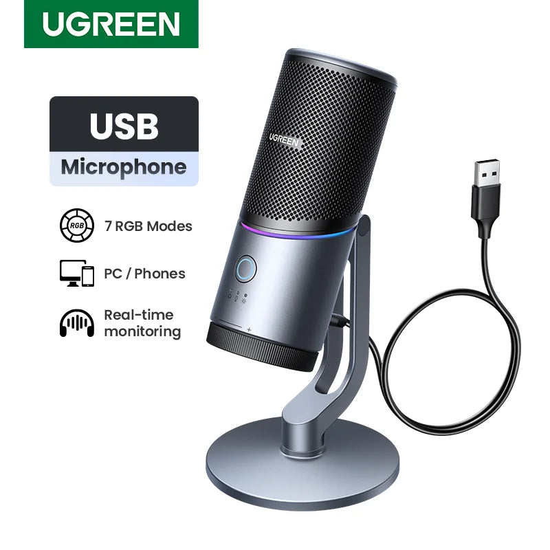 USB Condenser Microphone for Gaming Streaming and Recording - 1