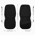 Heated Faux Lambswool Car Seat Cushion for Winter Driving