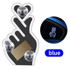 Solar USB Heart Neon LED Car Window Atmosphere Light with Sensors