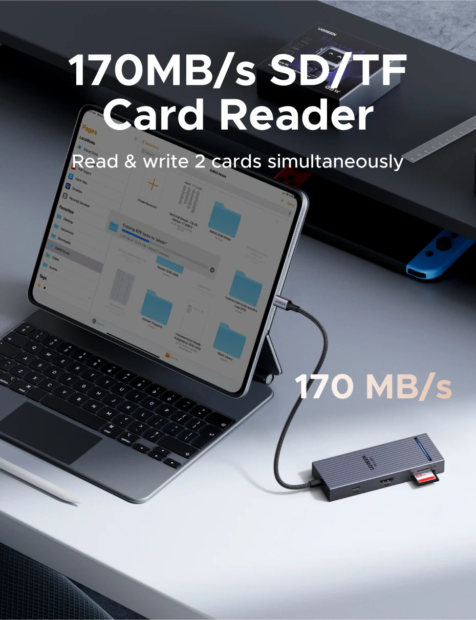 8-in-1 USB-C Hub with 4K 60Hz HDMI and 100W PD Charging - 18