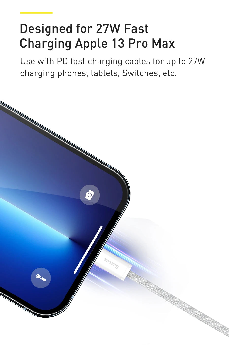 USB-C to Lightning Fast Charging Cable for iPhone