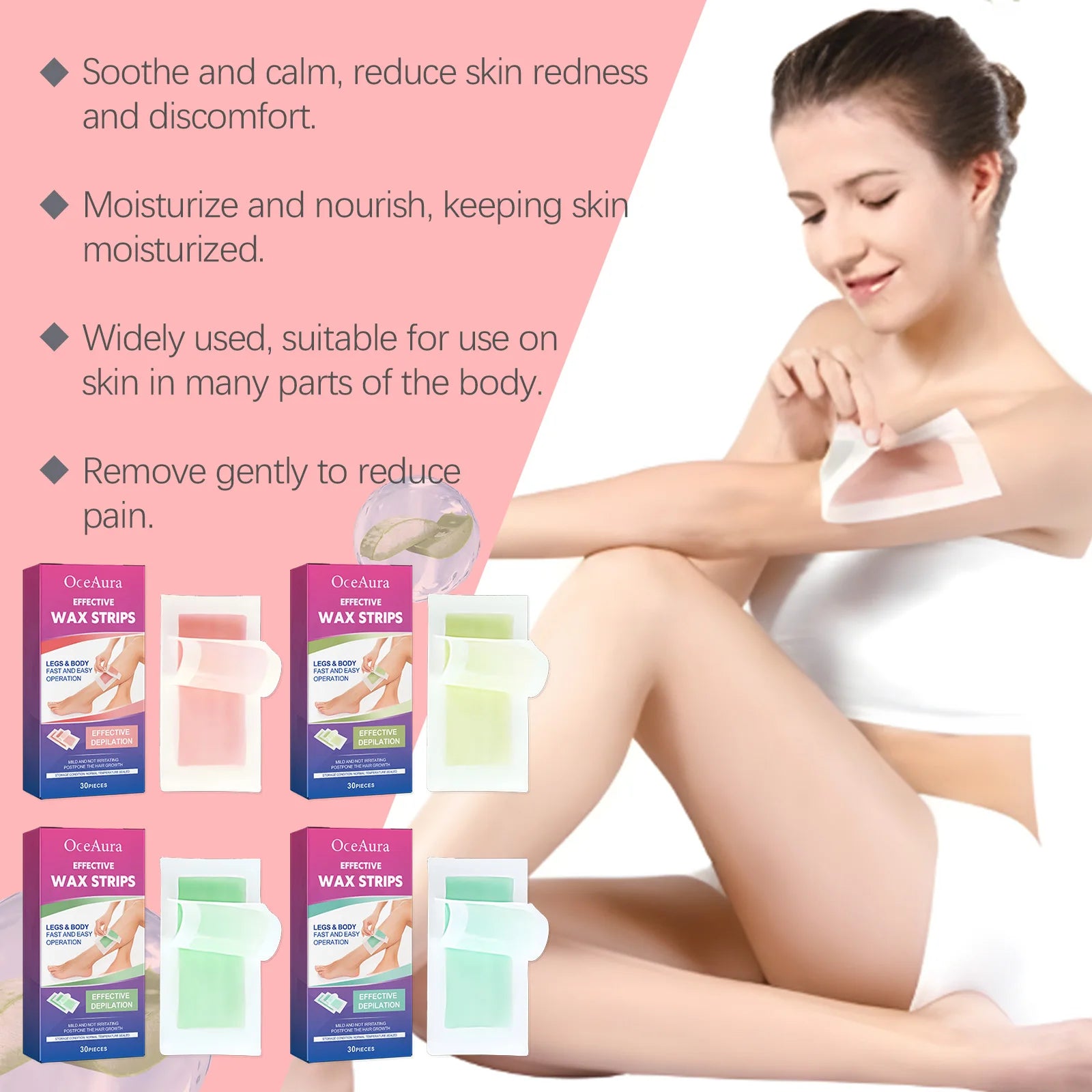 Gentle Full Body Hair Removal Wax Strips - 14