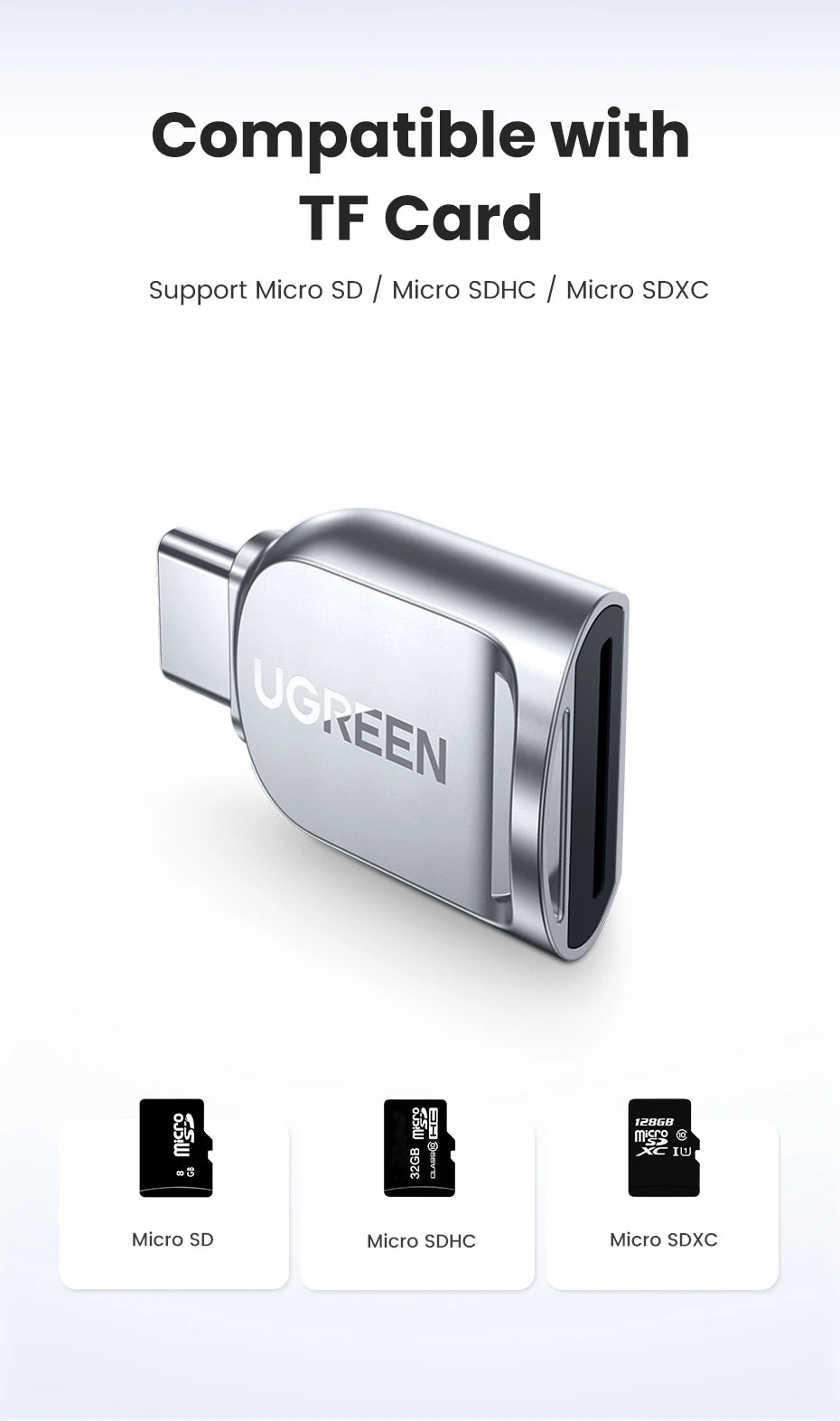 USB-C to Micro SD Card Reader Adapter