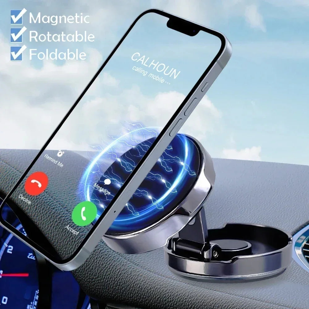720 Degree Foldable Magnetic Phone Holder for Car Home and Office