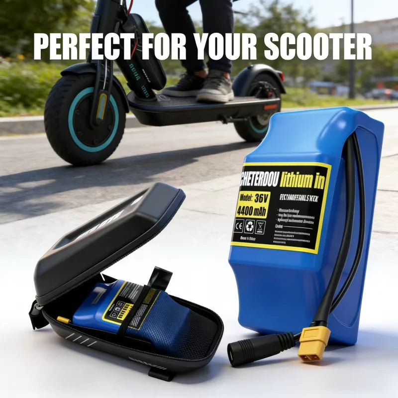 36V Electric Scooter Battery Expansion Pack with Carrying Bag - 8