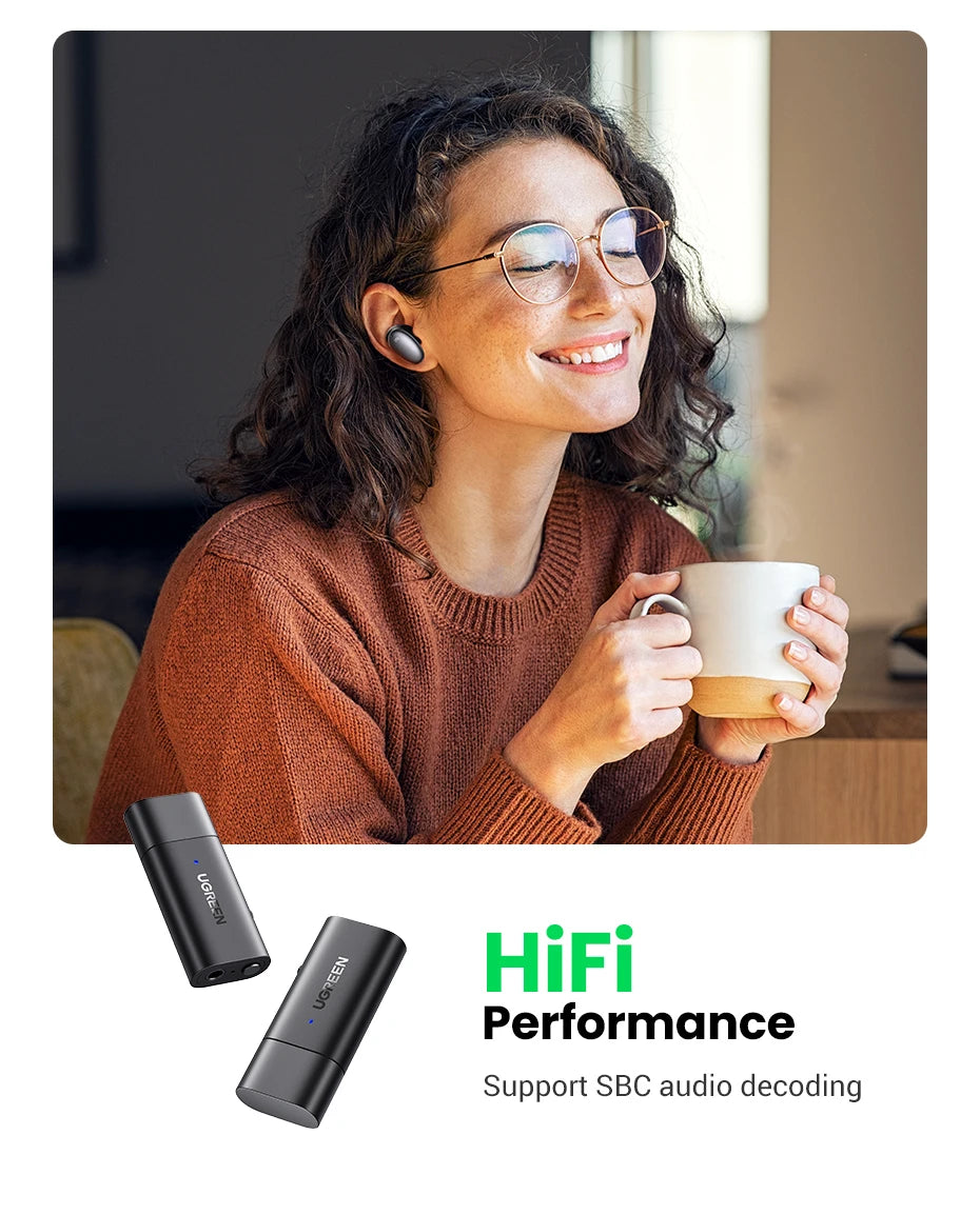 2-in-1 Bluetooth 5.1 Transmitter and Receiver Adapter
