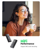 2-in-1 Bluetooth 5.1 Car Transmitter and Receiver Adapter